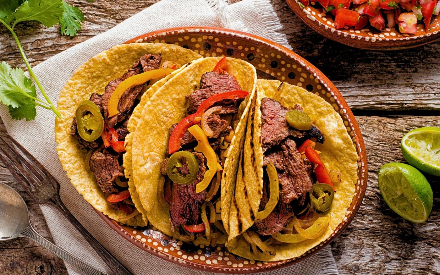 Fajitas avec steak