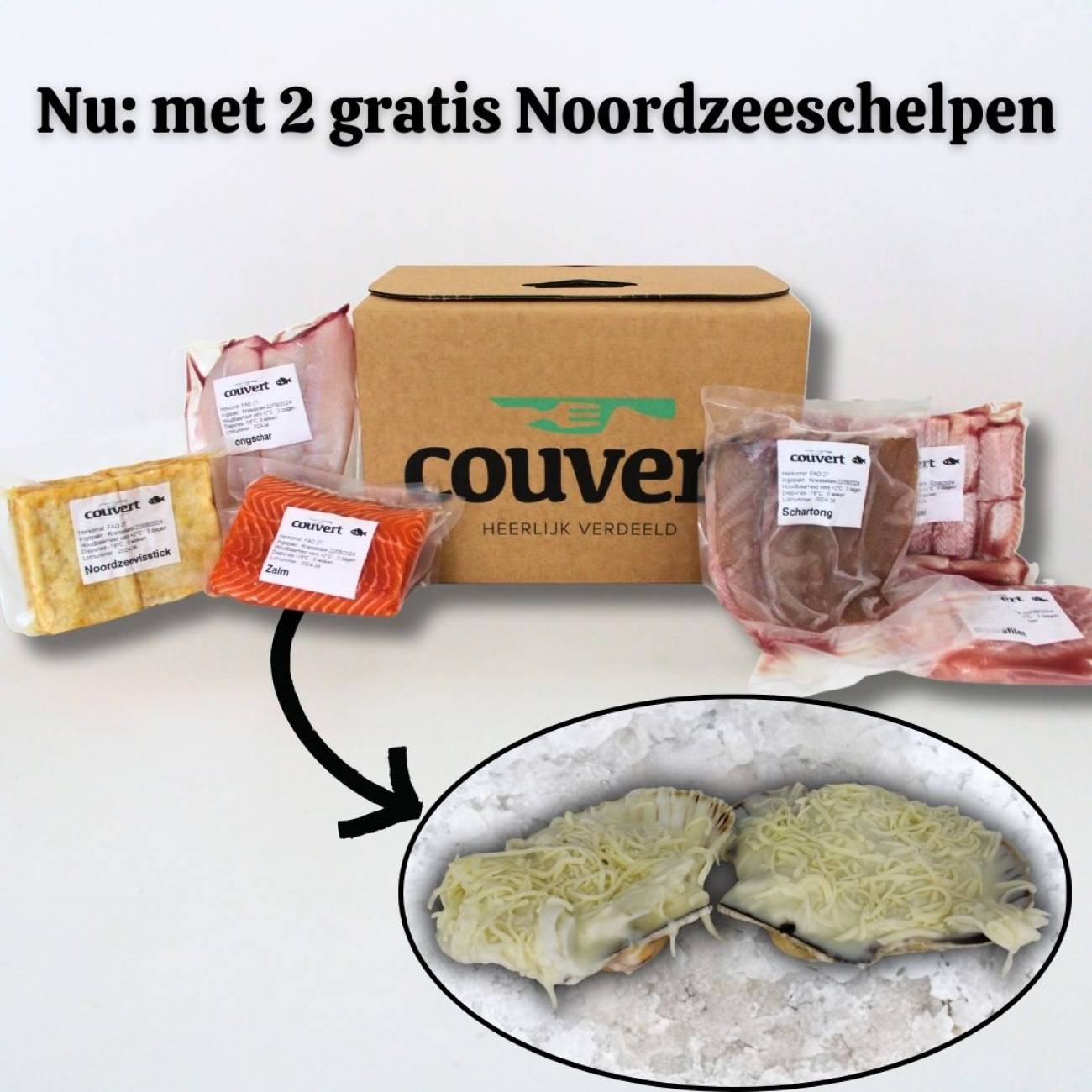 Noordzee pakket 2 personen + zalm